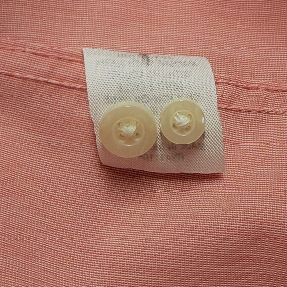 NEW Saddlebred Mens Size S Classic Fit Long-Sleeve Button-Down Pink Shirt - Picture 8 of 12